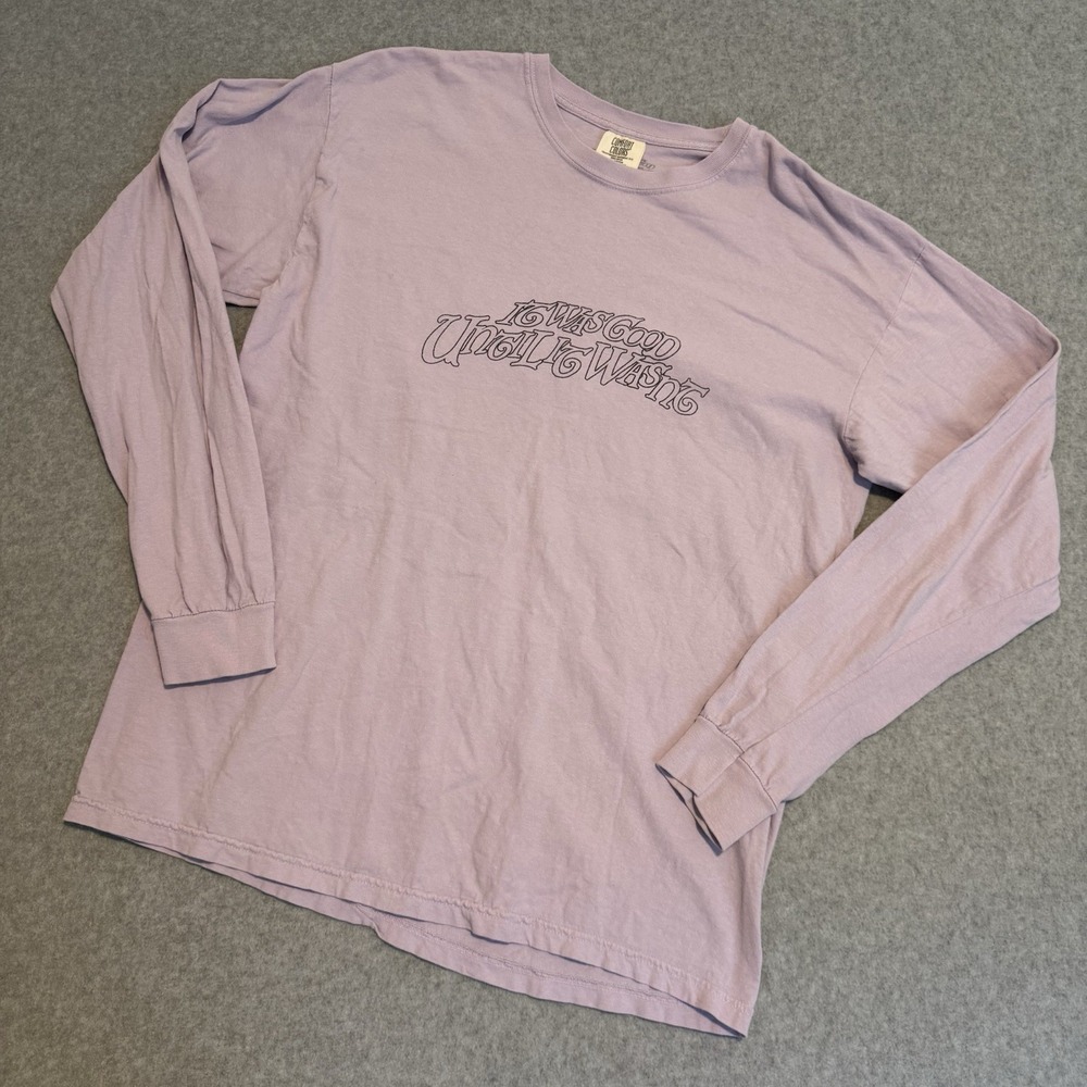 Kehlani It Was Good Until It Wasnt Long Sleeve Graphic Tee Pink Lilac Womens L - Picture 2 of 7